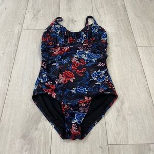 Capriosca Embroidered Roses Underwire One Piece size 12